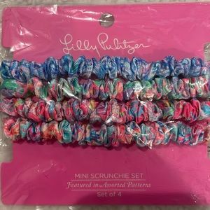 Lilly Pulitzer Mini Slim Satin Scrunchie Set
